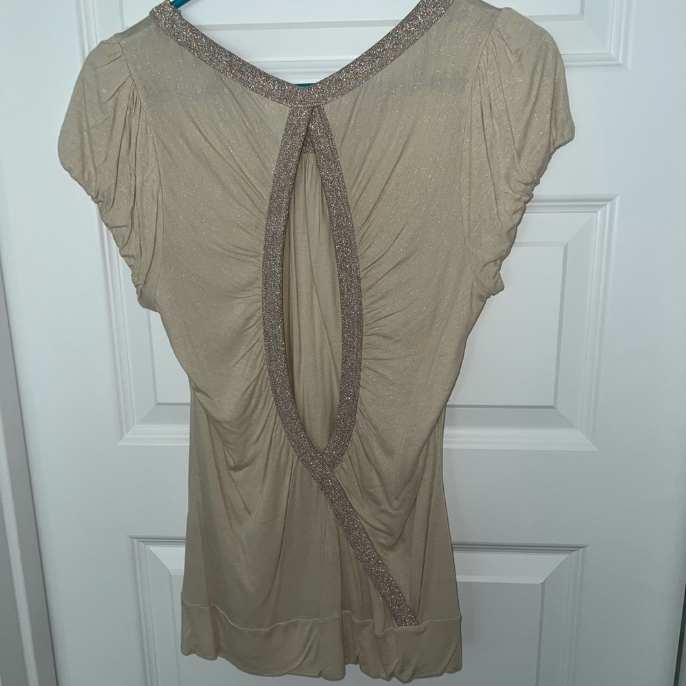 Open Back Short Sleeve Top - Picture 2 of 2